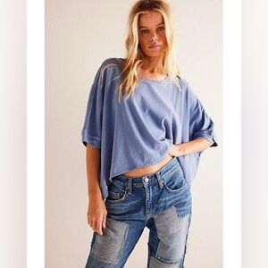 NWT Free People CC Tee in DENIM GREY